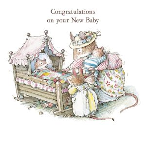 Brambly Hedge New Baby Card