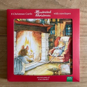 Keeping Warm By the Fire-Pack of 8 Cards